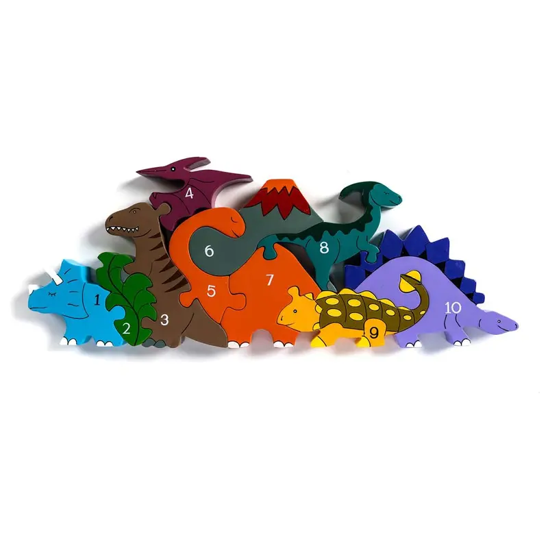 Alphabet Jigsaws Number Dinosaur Row 1