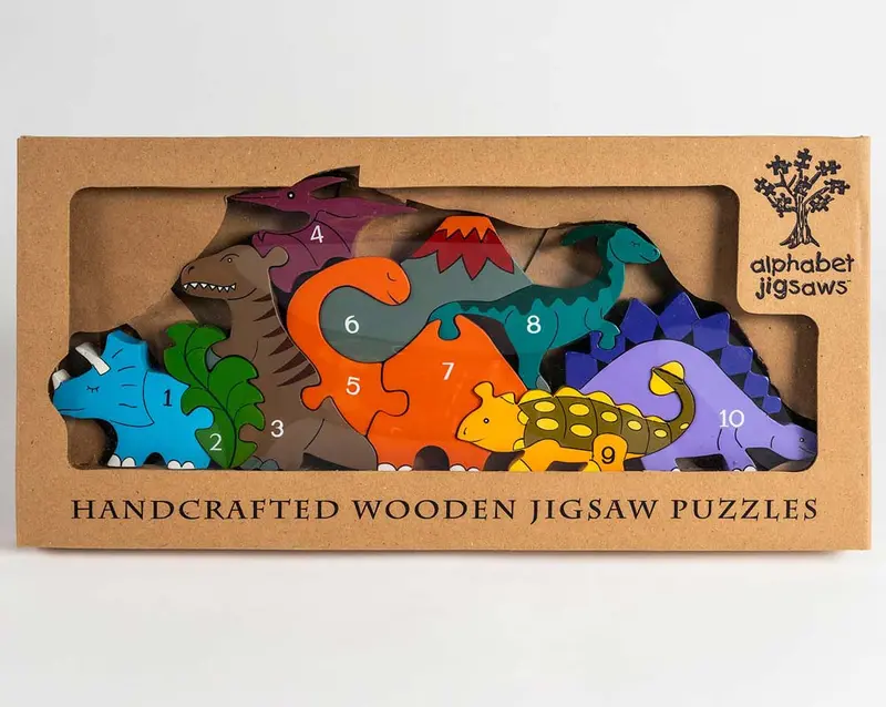 Alphabet Jigsaws Number Dinosaur Row 2