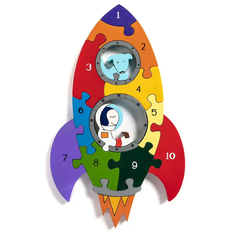 Alphabet Jigsaws Rocket Number 1
