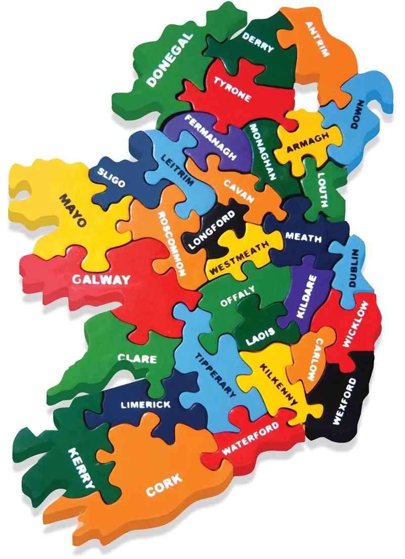 Alphabet Jigsaws Wooden Map Of Ireland 1
