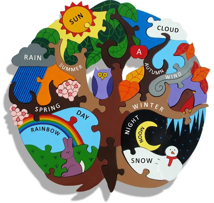 Alphabet Jigsaws Wooden Seasons 1