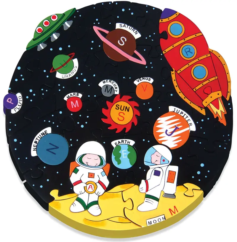 Alphabet Jigsaws Wooden Solar System 1