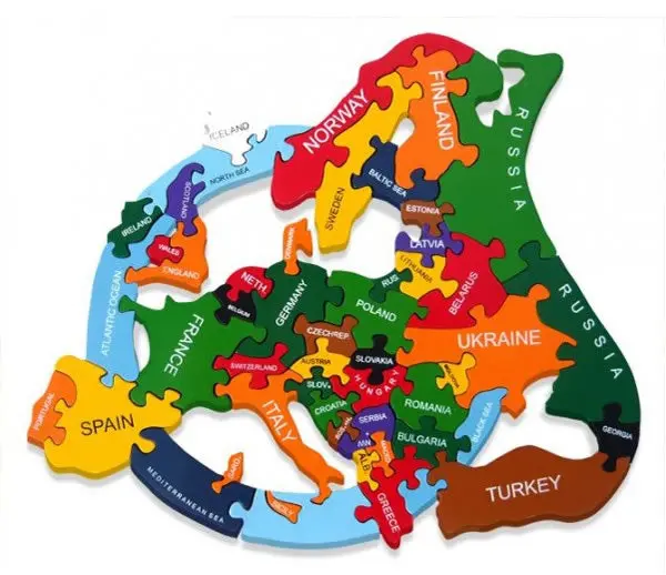 Alphabetjigsaws Europe Map 1