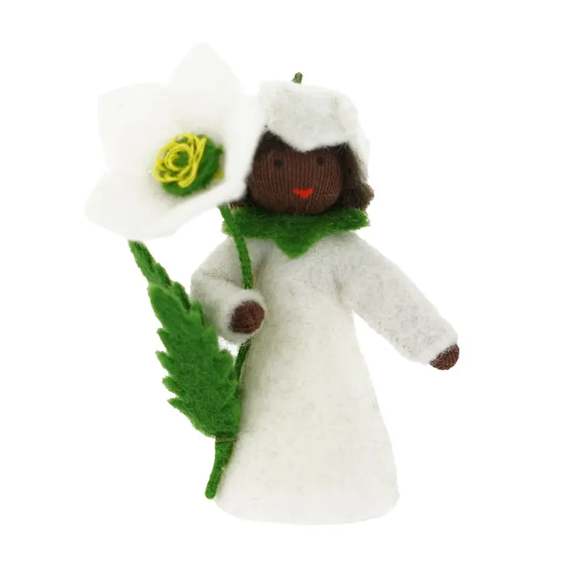 Ambrosius Christmas Rose Flower Girl Black Skin 1