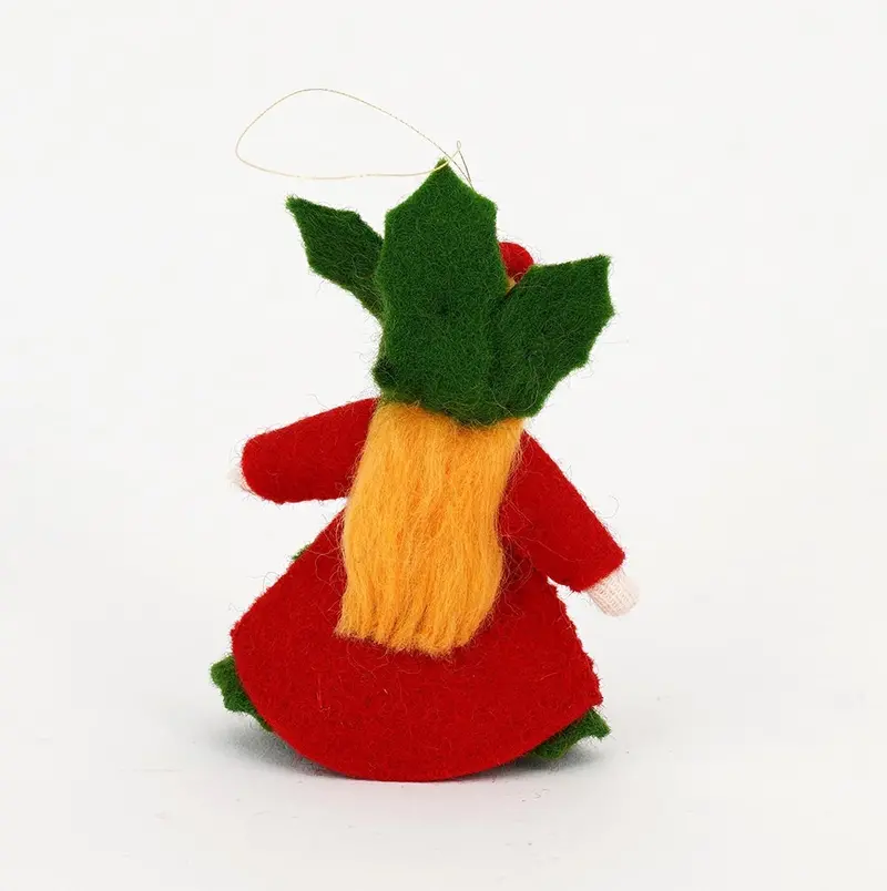 Ambrosius Holly Hanging Decoration White Skin 7-8Cm 2