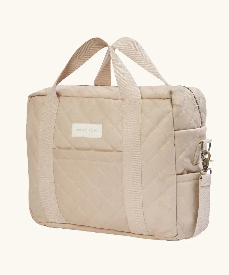 Avery Row Baby Changing Bag - Natural 1