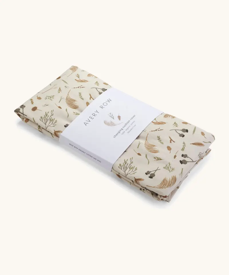Avery Row Baby Changing Mat Cushion Cover - Grasslands 1