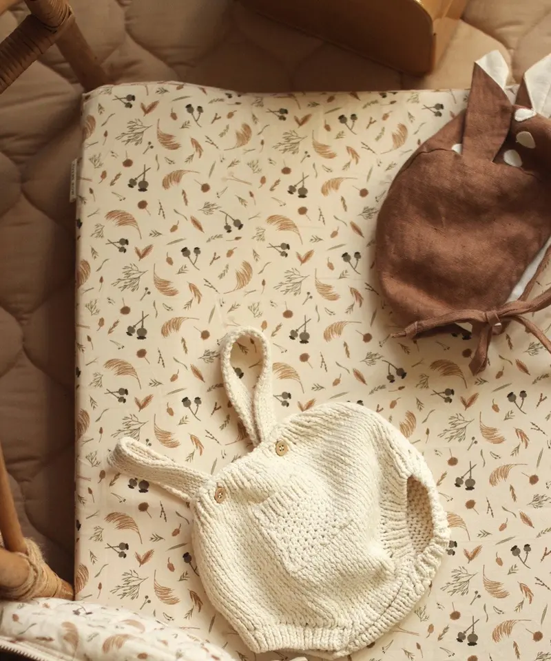 Avery Row Baby Changing Mat Cushion Cover - Grasslands 2