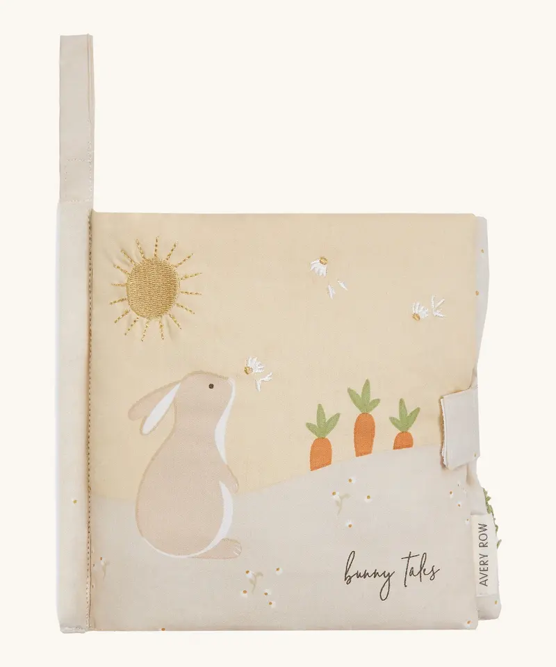 Avery Row Fabric Baby Book - Bunny Tales 1