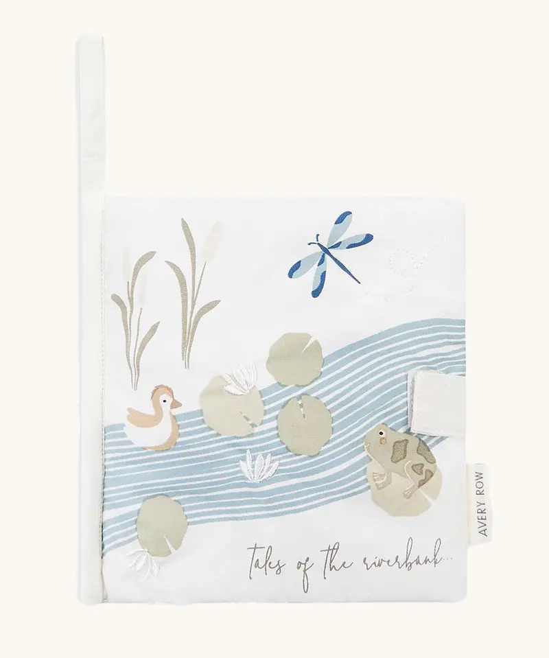 Avery Row Fabric Baby Book - Tales Of The Riverbank 1
