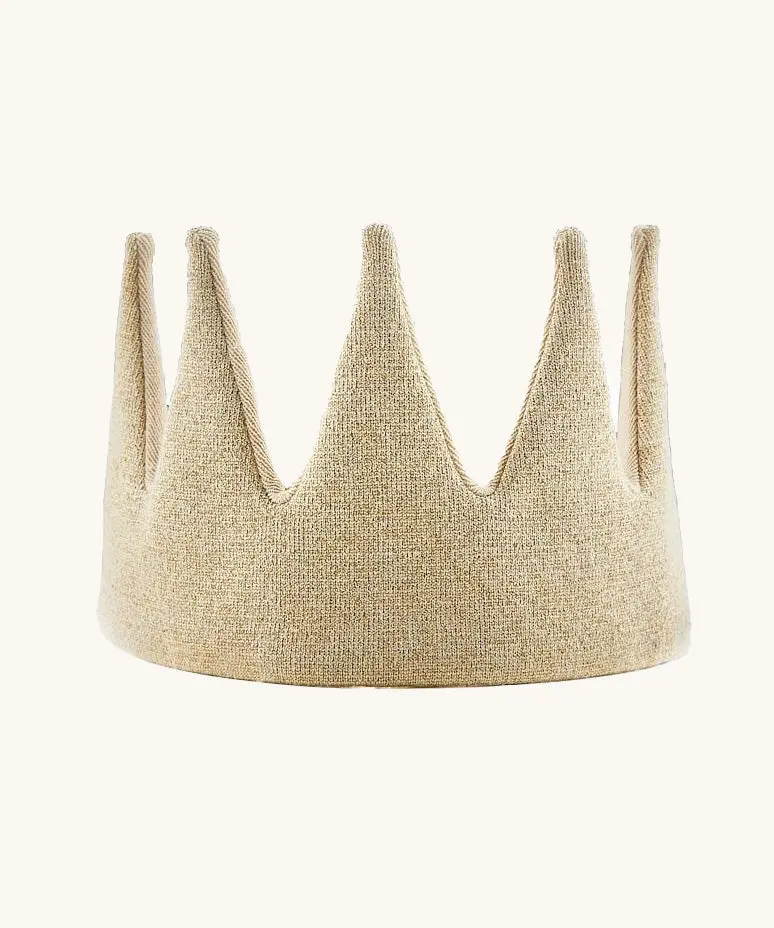 Avery Row Gold Sparkle Knitted Crown 1