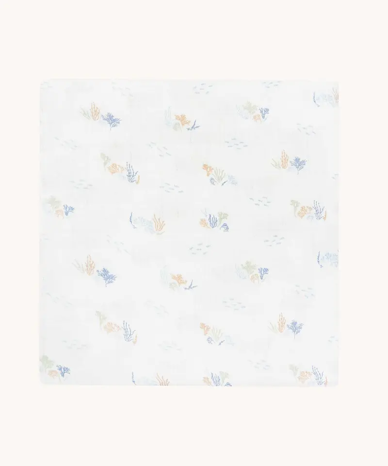 Avery Row Muslin Swaddle - Coastline 1