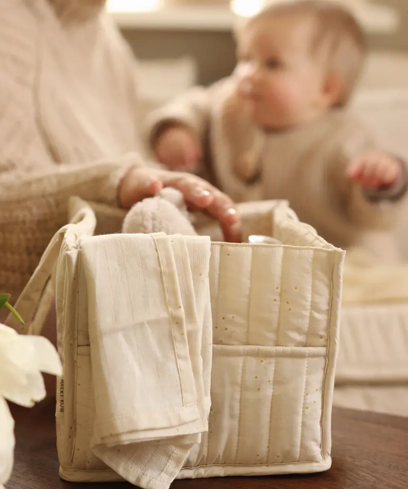 Avery Row Nappy Caddy - Wild Chamomile 2