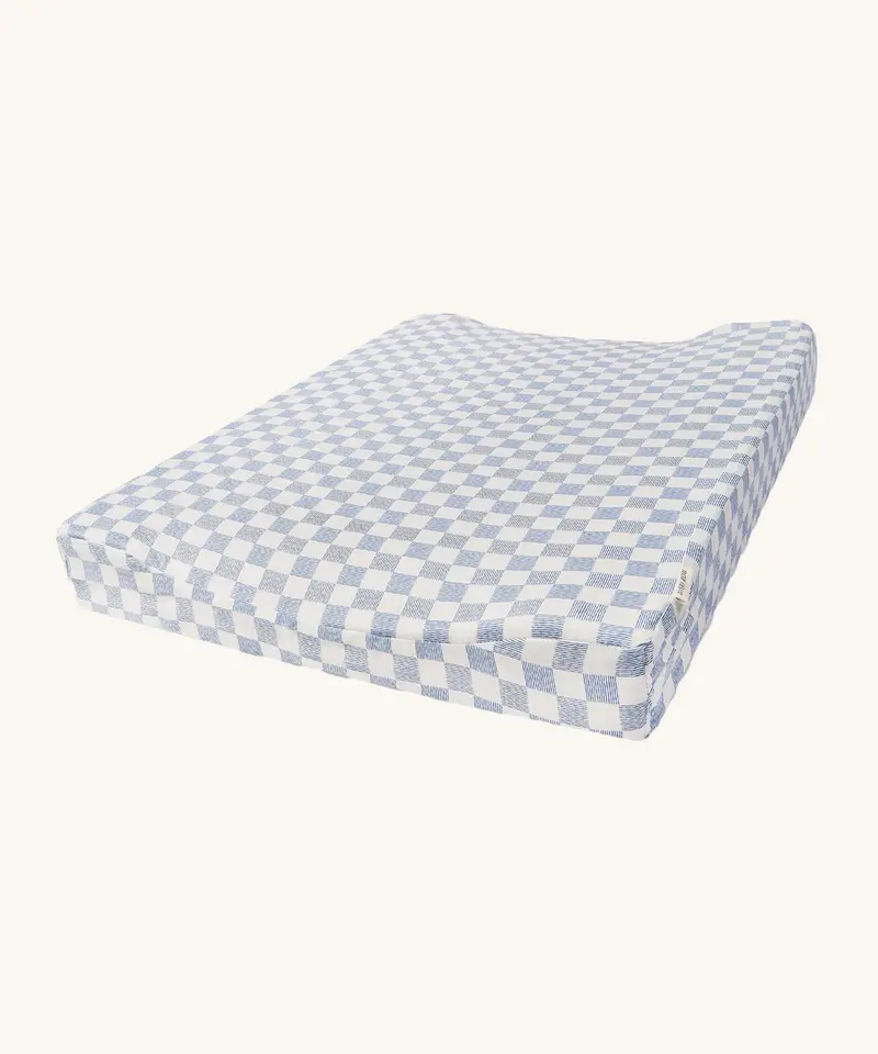 Avery Row Organic Baby Changing Mat Cushion - Waves 1