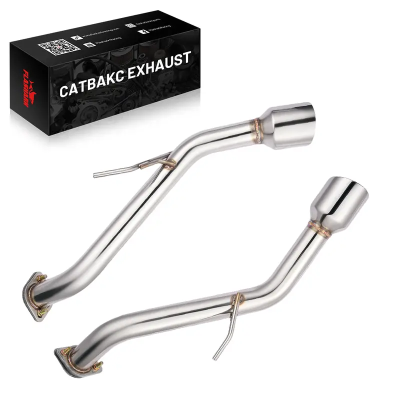Axle Back Exhaust For 2014-2024 Infiniti Q50 W/ Stainless Steel Tip 1