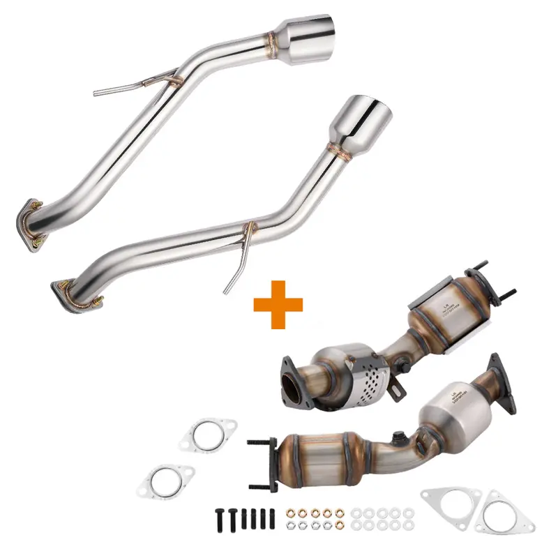 Axle Back Exhaust For 2014-2024 Infiniti Q50 W/ Stainless Steel Tip 2