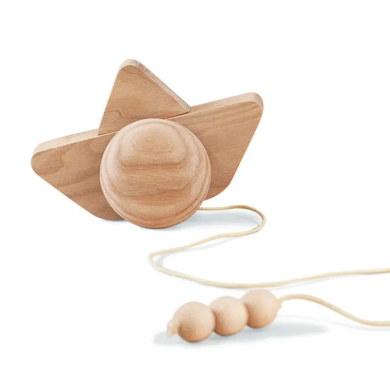 Babai Pull-Go Ship - Natural 1