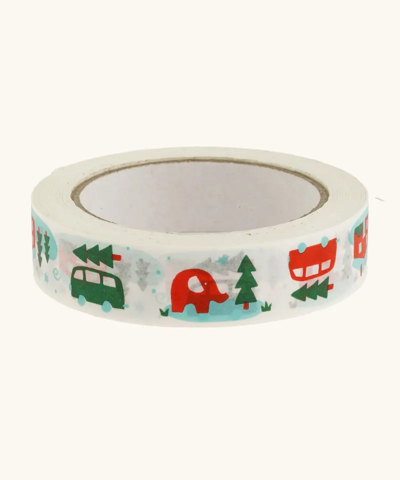 Babipur 'Byd Nadolig' Christmas Eco Paper Tape 1