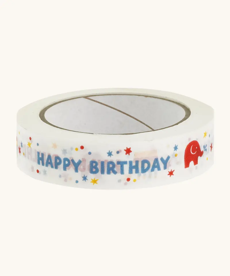 Babipur Eco Paper Tape Colourful - Happy Birthday 1