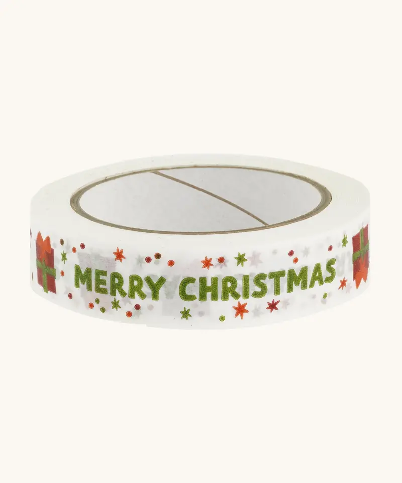 Babipur Eco Paper Tape Colourful - Merry Christmas 1