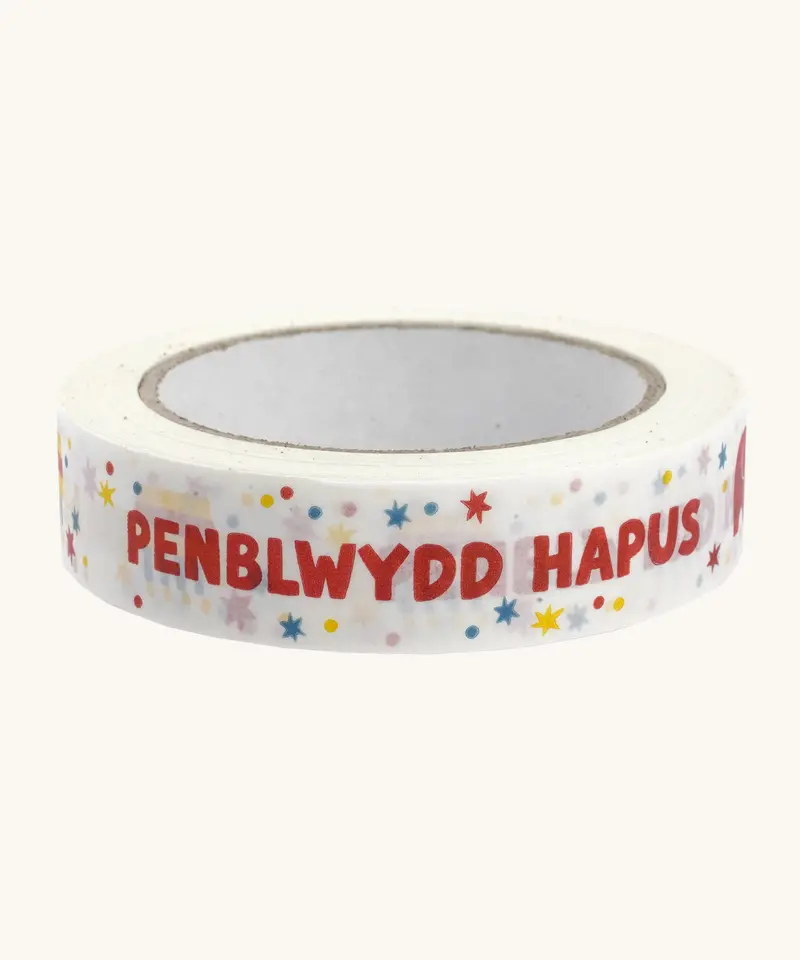 Babipur Eco Paper Tape Colourful - Penblwydd Hapus 1