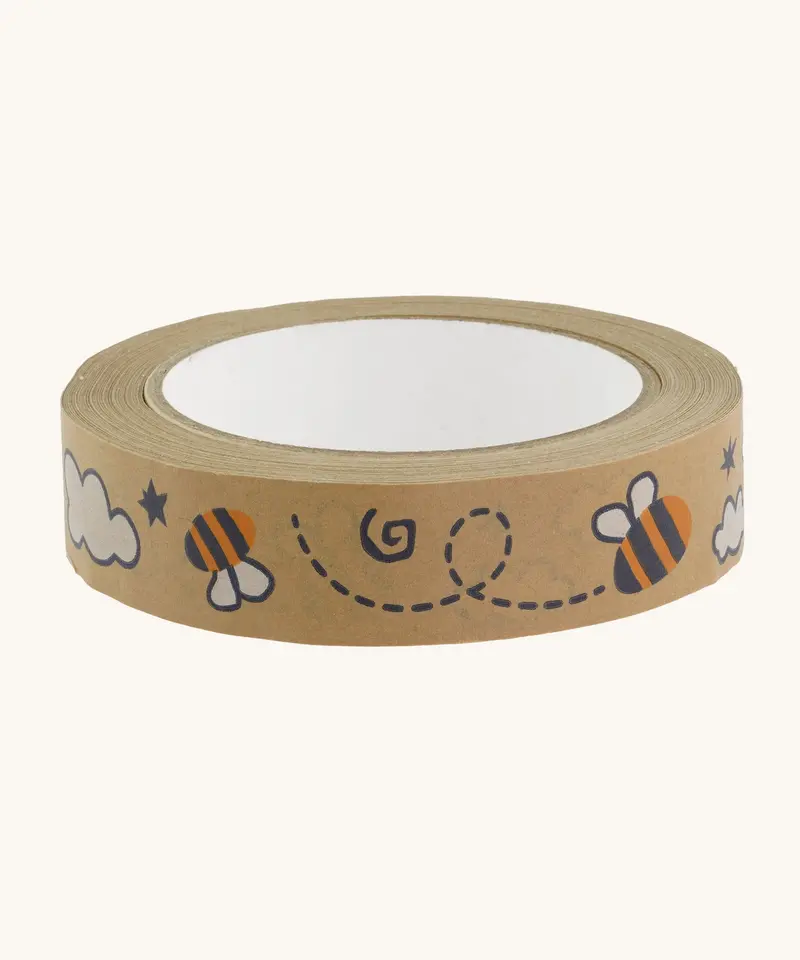 Babipur Kraft Eco Paper Tape - Buzzy Bee 1