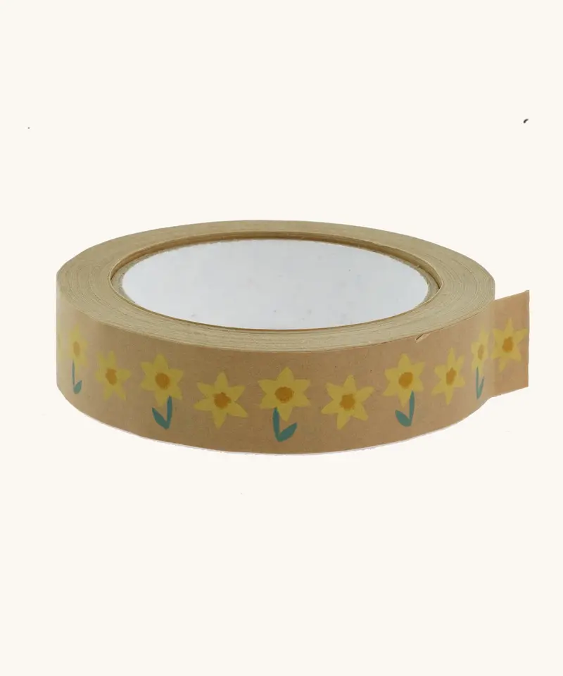 Babipur Kraft Eco Paper Tape - Daffodils 1