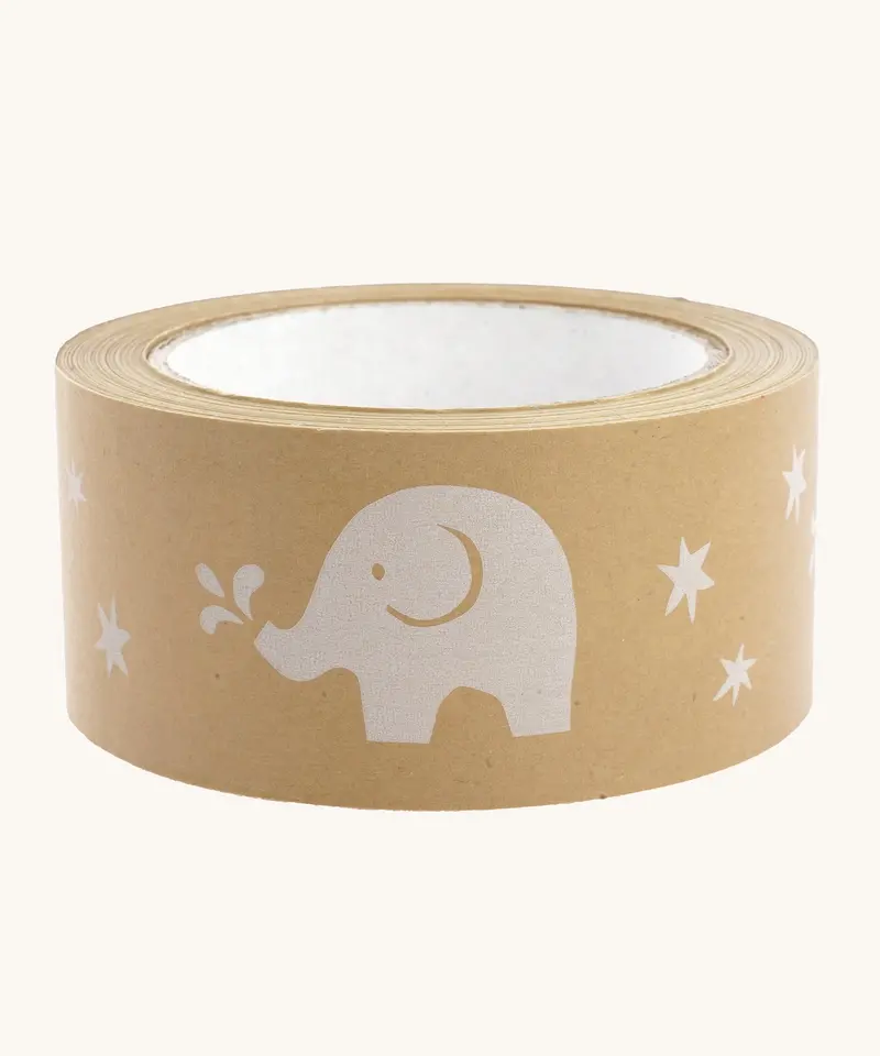 Babipur Wide Kraft Eco Paper Tape - Elephant 1