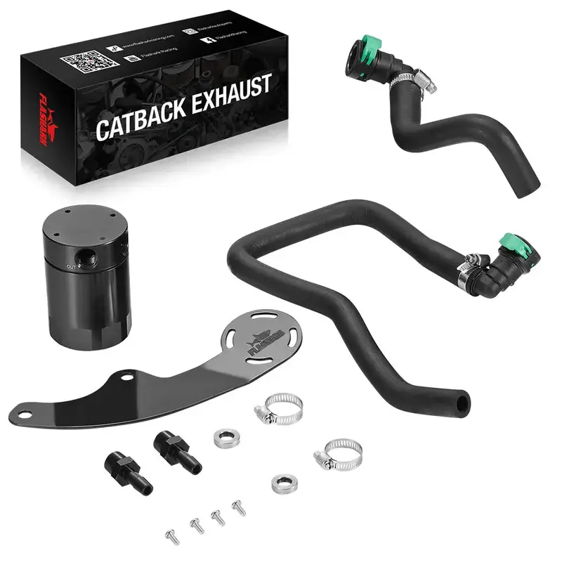 Baffled Oil Catch Can Kit For 2011-2014 Ford Mustang Gt 1