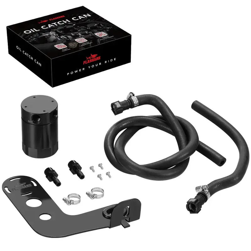 Baffled Oil Catch Can Pcv Side For 2010-2015 Chevrolet Camaro Ss (Automatic) 1