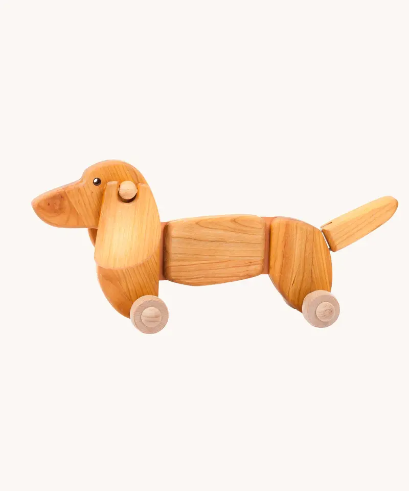 Bajo Dachshund Pull Toy - Natural 1