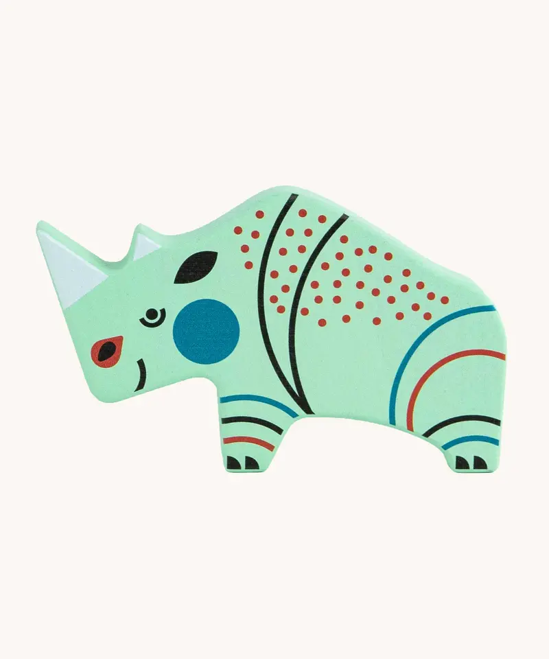 Bajo Endangered Animals Figures - Rhinoceros 1