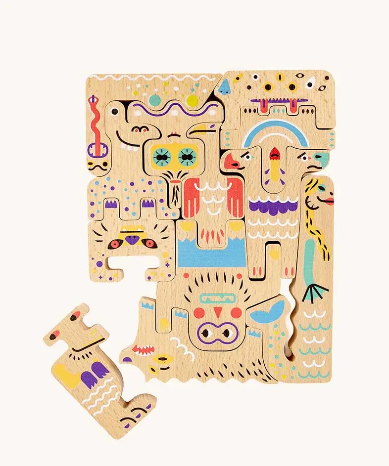 Bajo Friendly Monsters Puzzle & Figures 1
