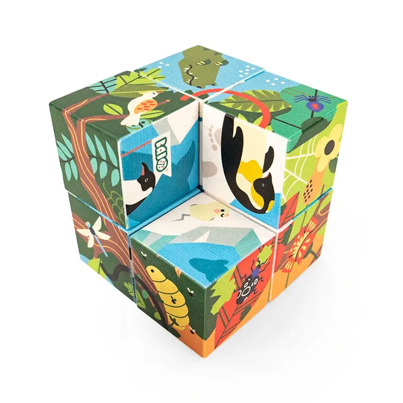 Bajo Polar And Jungle - 2 In 1 Cube Puzzle 1