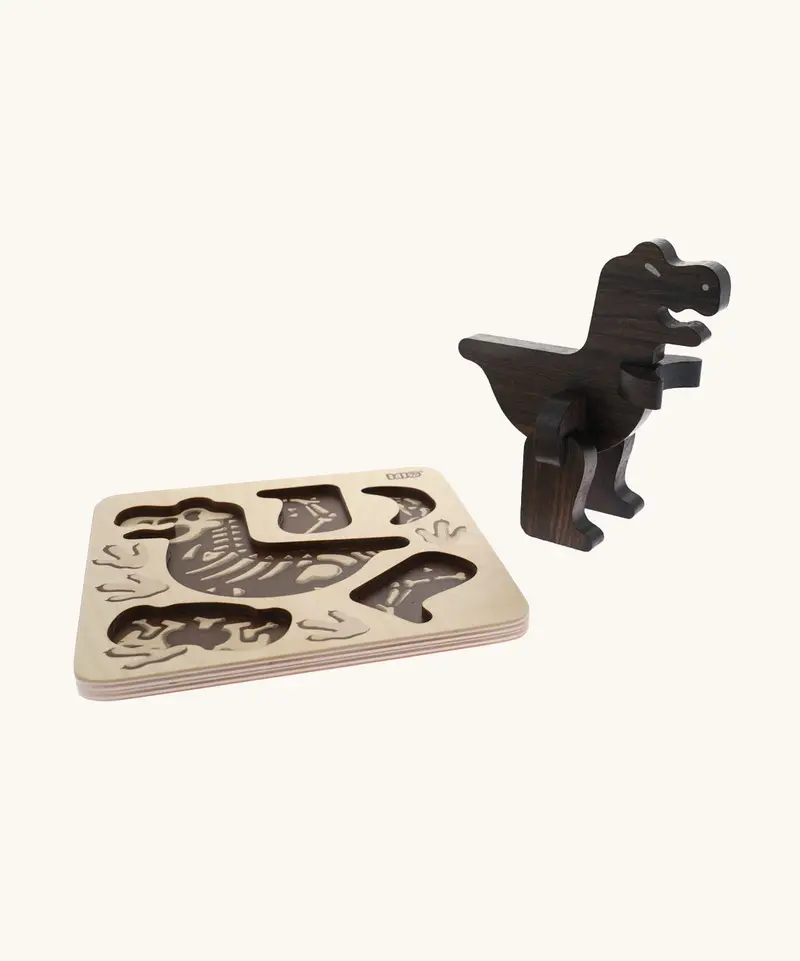 Bajo Puzzle & Sorter - Black Oak T-Rex 1