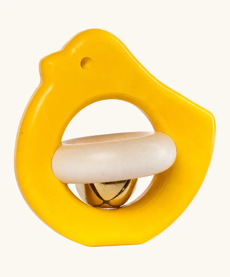 Bajo Wooden Bird Rattle 1