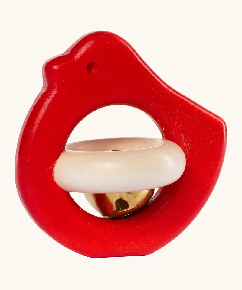 Bajo Wooden Bird Rattle 2