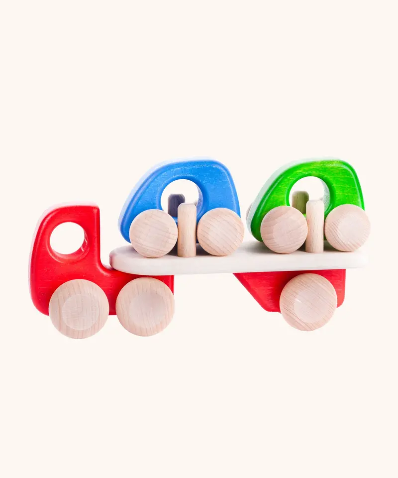 Bajo Wooden Car Transporter Lorry 1