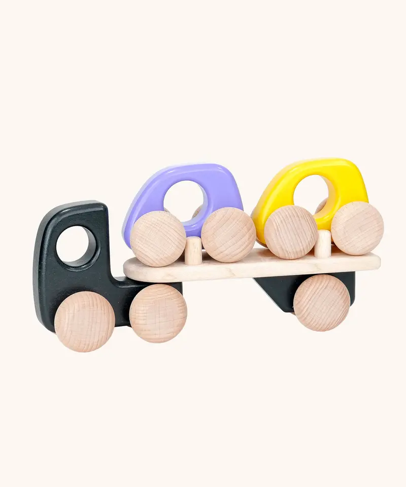 Bajo Wooden Car Transporter Lorry 2