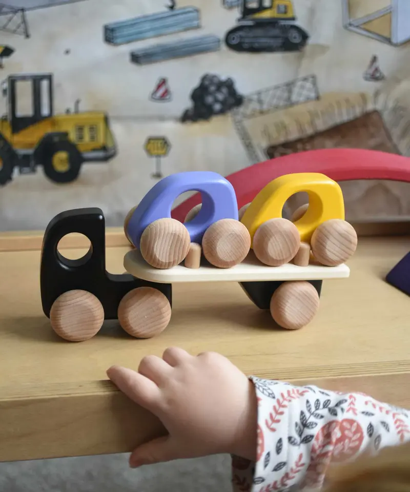 Bajo Wooden Car Transporter Lorry 3