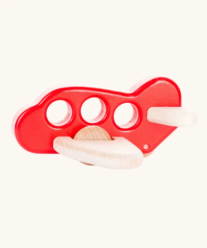 Bajo Wooden Push-Along Airplane 2