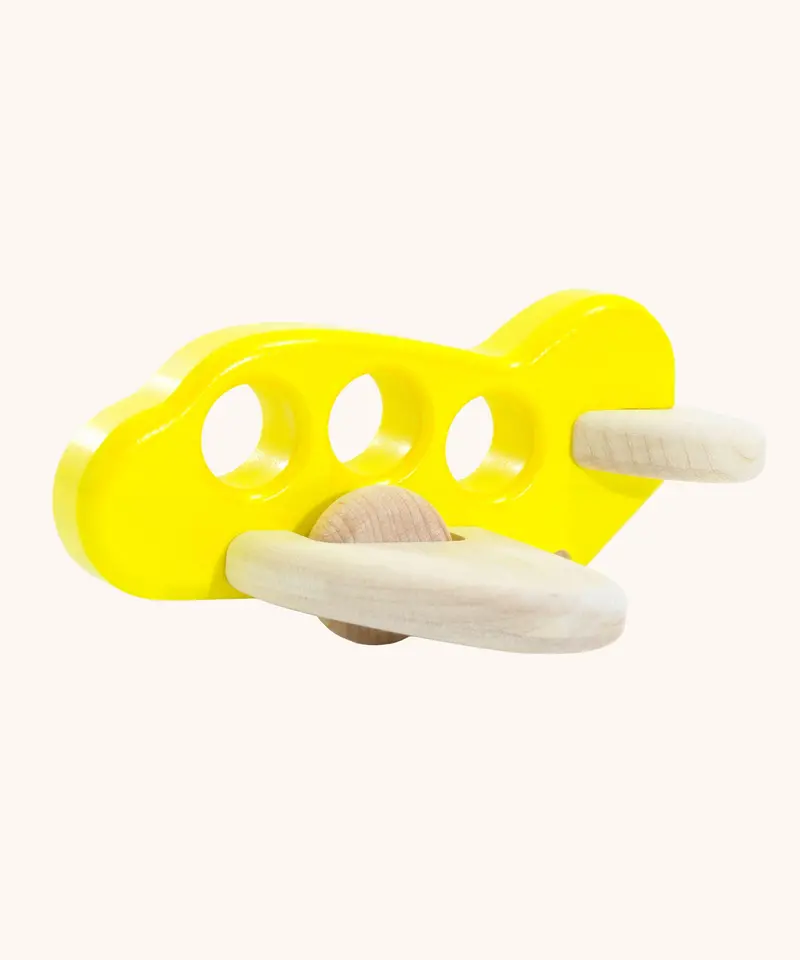 Bajo Wooden Push-Along Airplane 4