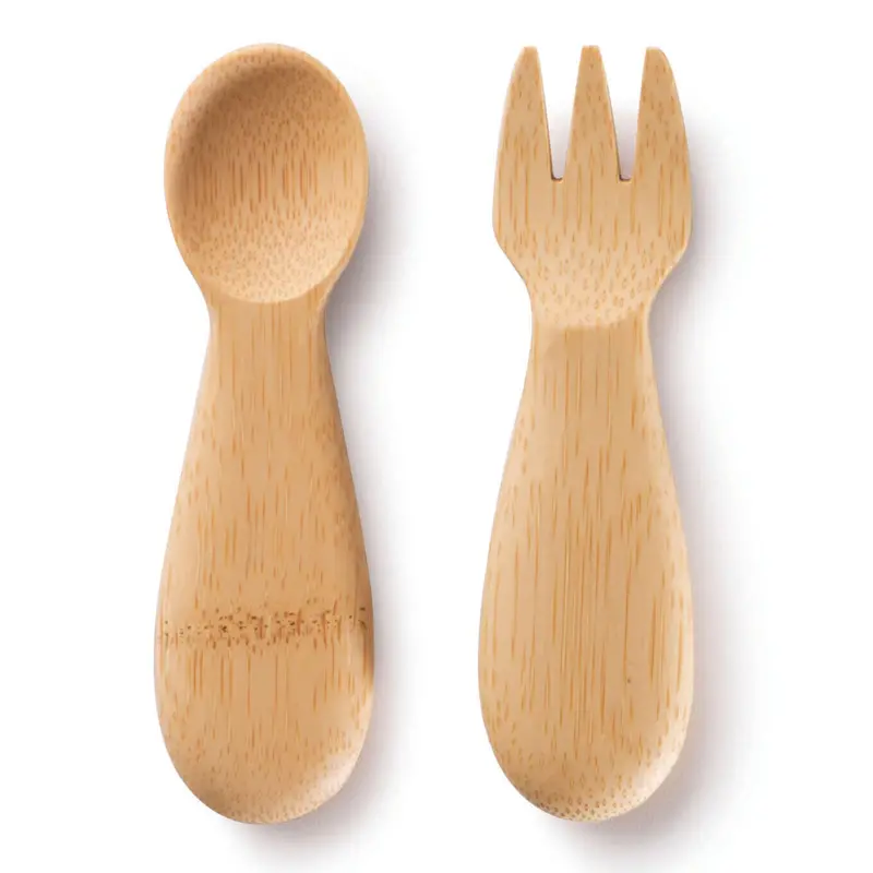 Bambu Baby Fork & Spoon 1