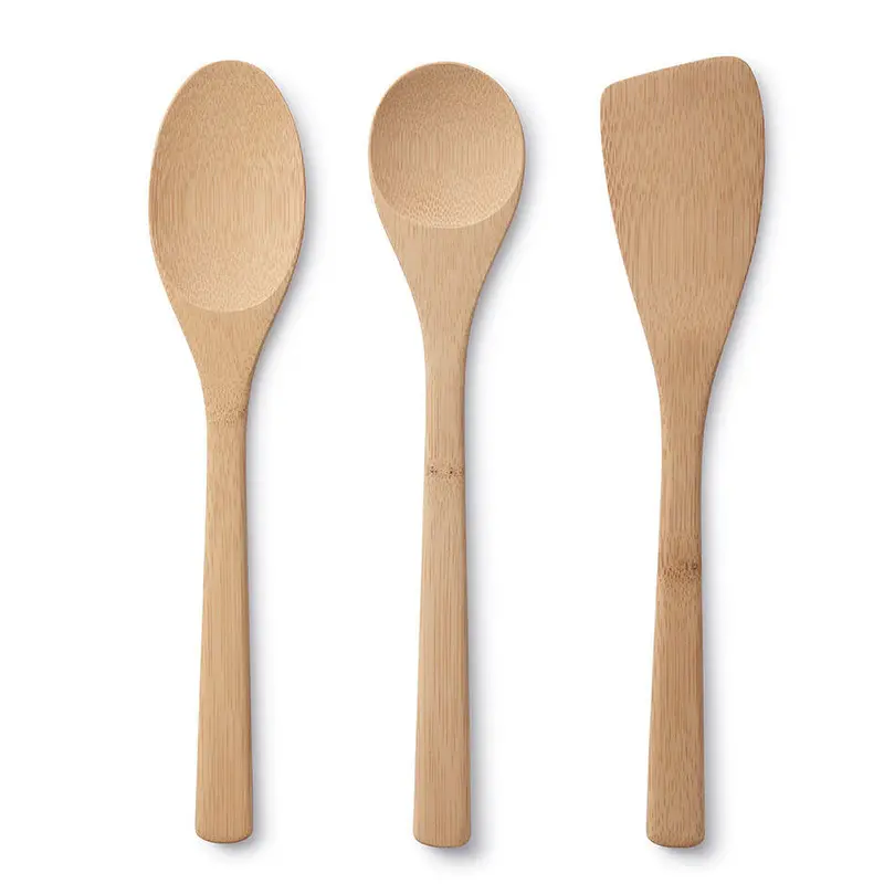 Bambu Bamboo Kitchen Utensils Basics - Set Of 3 1