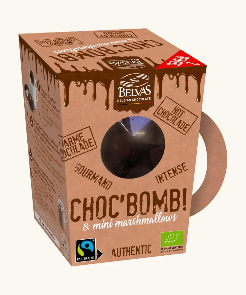 Belvas Hot Chocolate Bombs + Mini Marshmallows 1