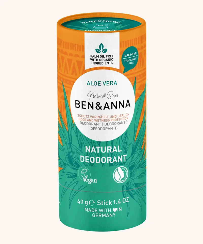 Ben & Anna Deodorant Paper Stick - Aloe Vera 40G 1