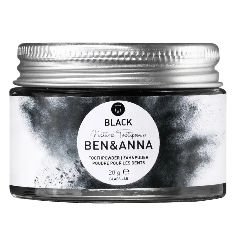 Ben & Anna Whitening Activated Charcoal Toothpowder 20G 1
