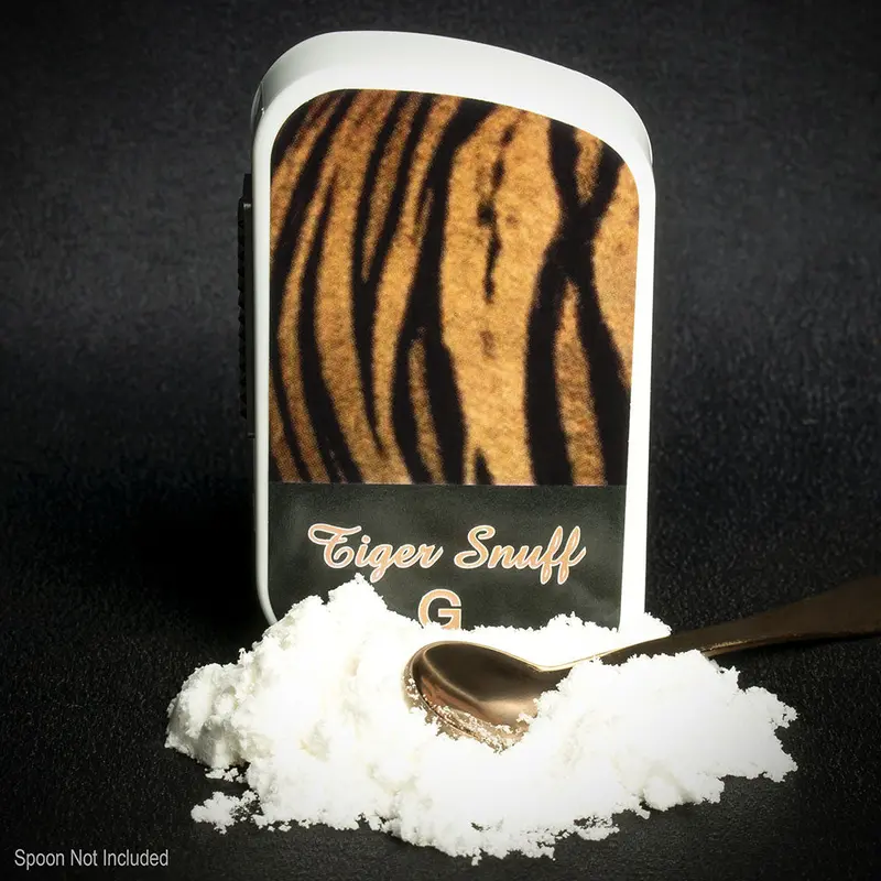 Bernard Tiger G German Snuff - 10G Dispenser (Guarana, Seet & Fruity) - Nicotine Free 1