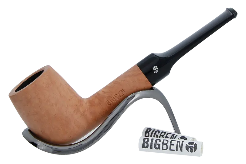 Big Ben Briar Smoking Pipe Starter Kit - Straight Pipe 1