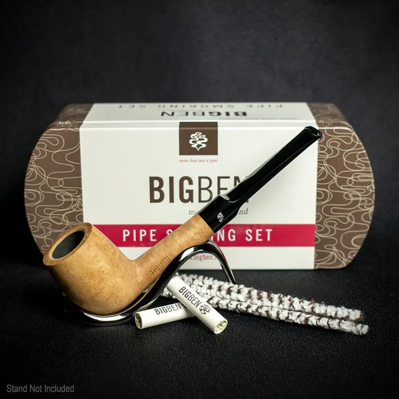 Big Ben Briar Smoking Pipe Starter Kit - Straight Pipe 2